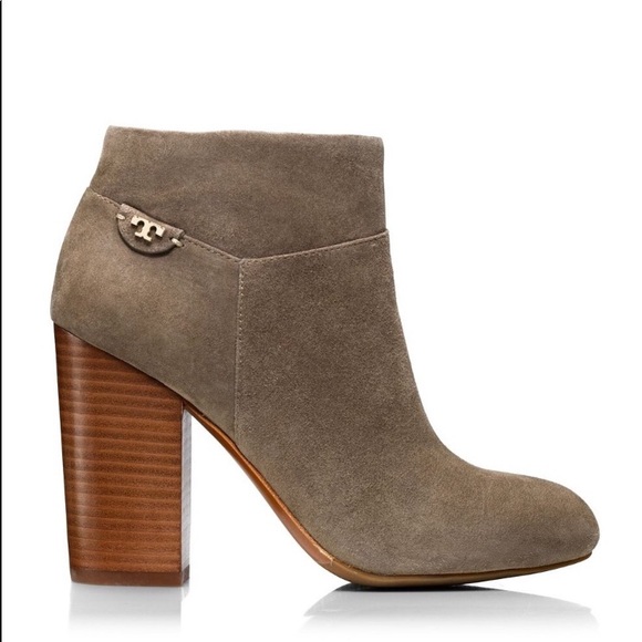 Tory Burch Shoes - Taupe Tory Burch Fulton Booties